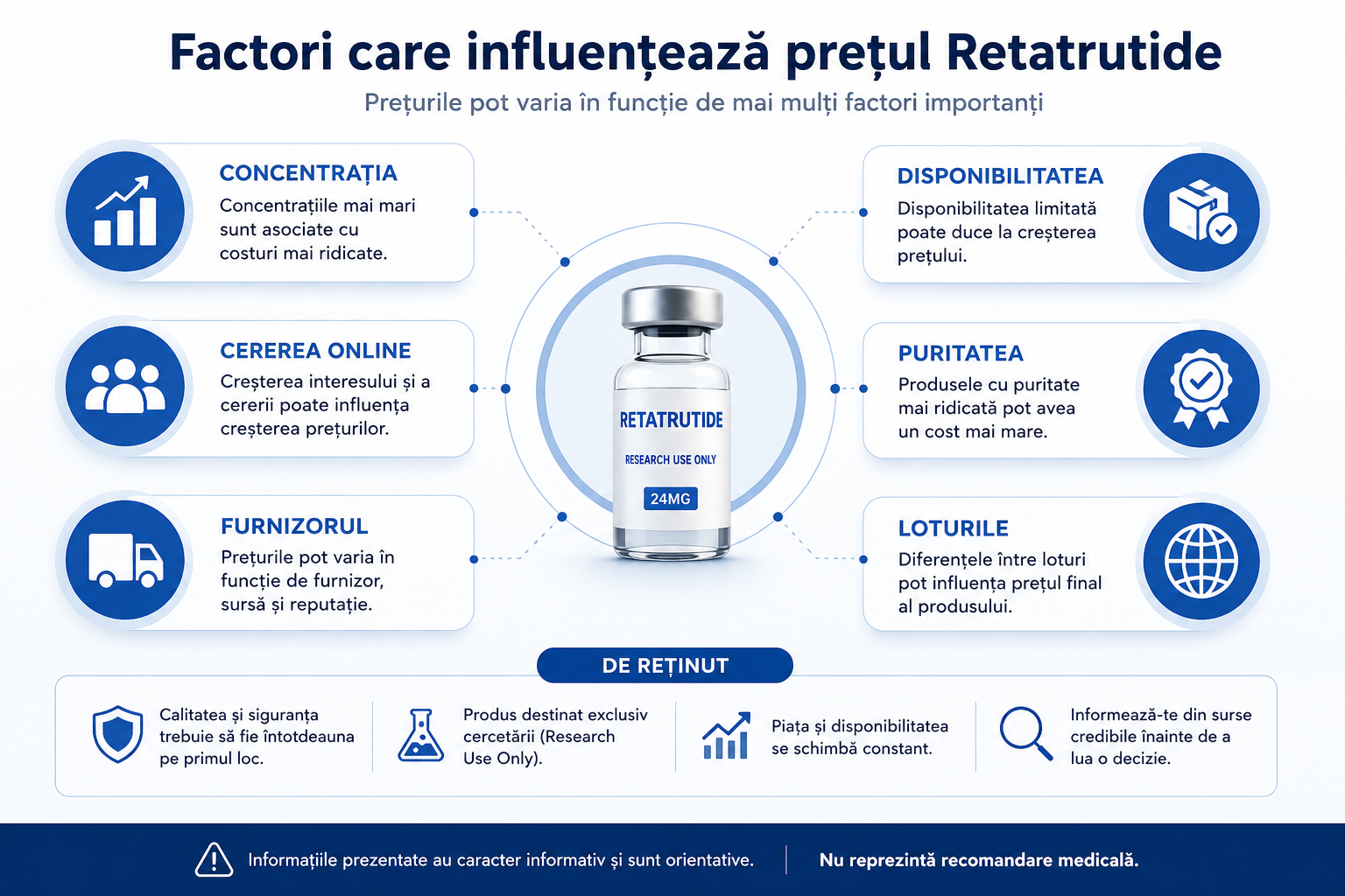 Factori care influențează prețul Retatrutide