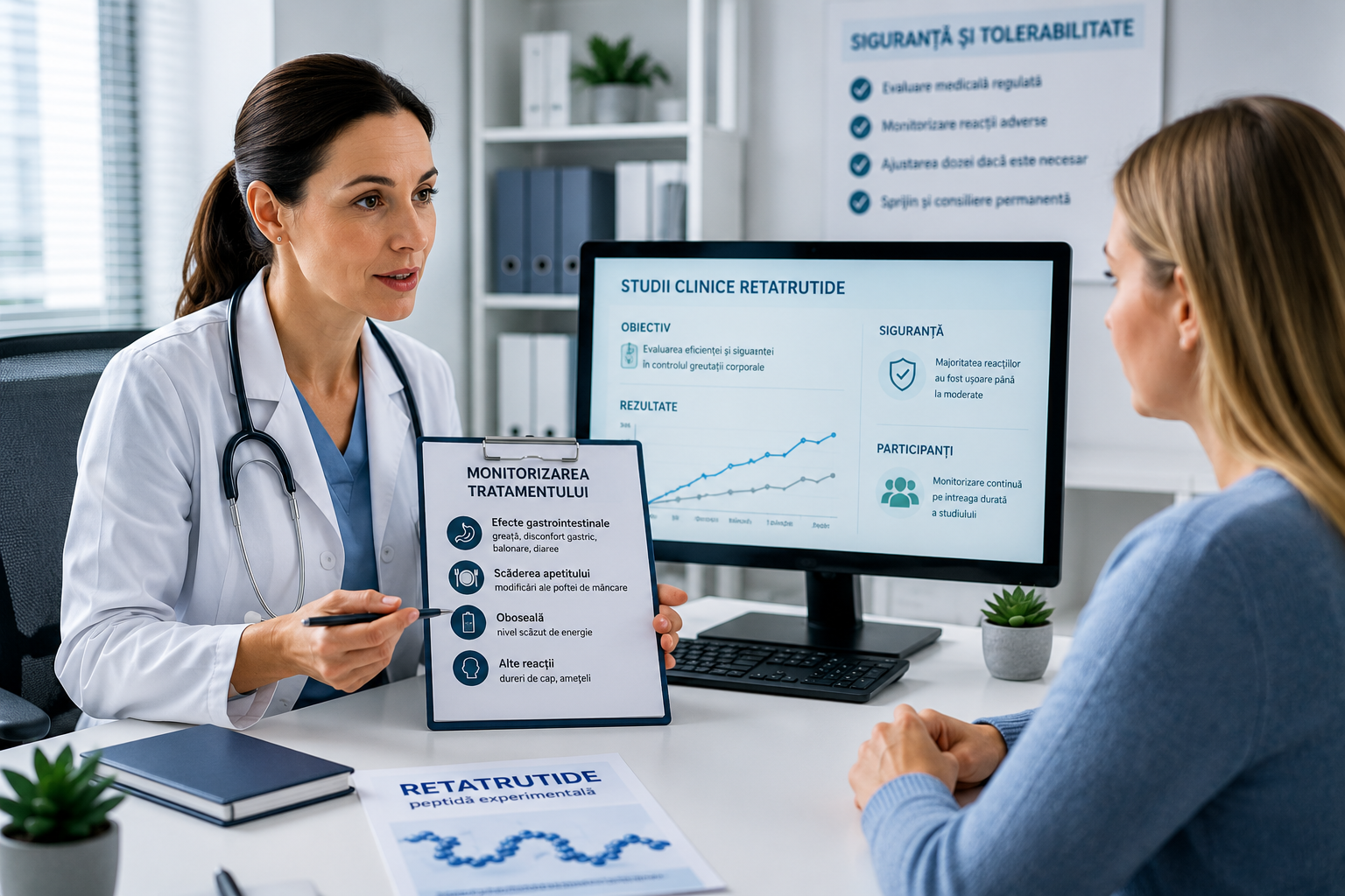 Monitorizare medicală Retatrutide Monitorizarea efectelor adverse Retatrutide